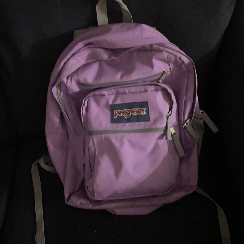 Purple Jansport backpack